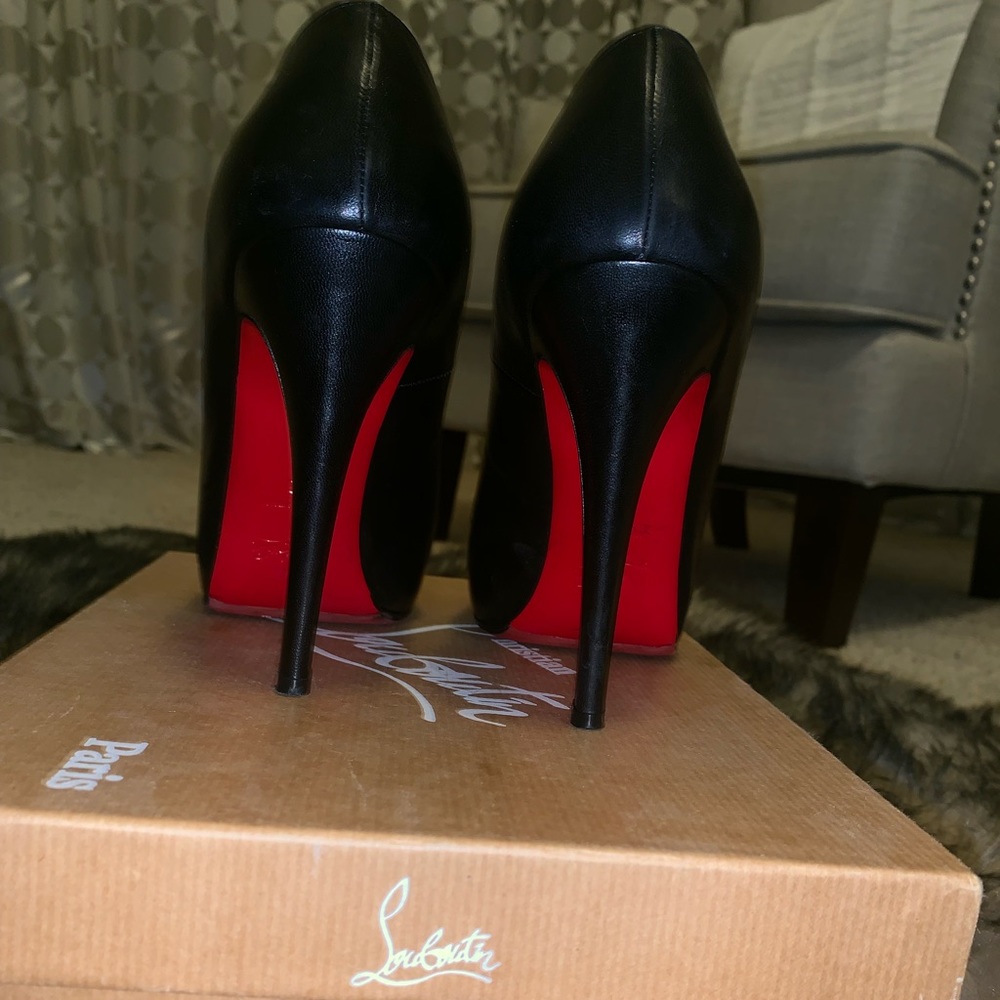 Louboutin 120mm Black Rolando Hidden Platform